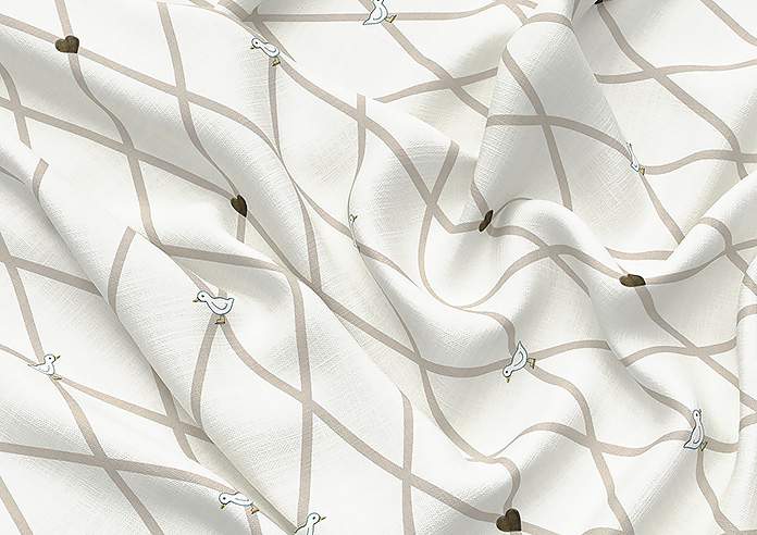 Puddle Down, Trellis Down - Made to Measure Curtains - Image 4